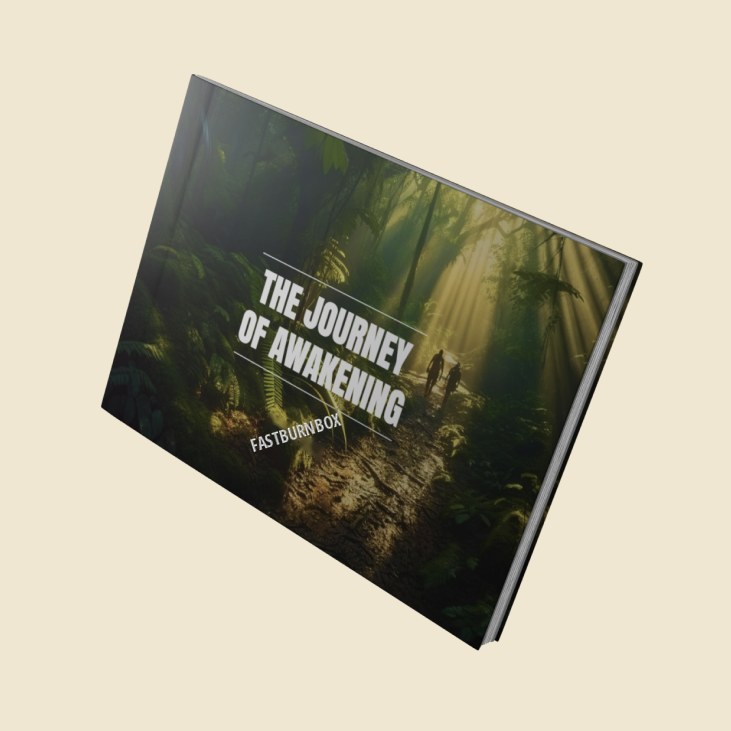 The Journey of Awakening guidebook included with the FastBurnBox Signature Kit